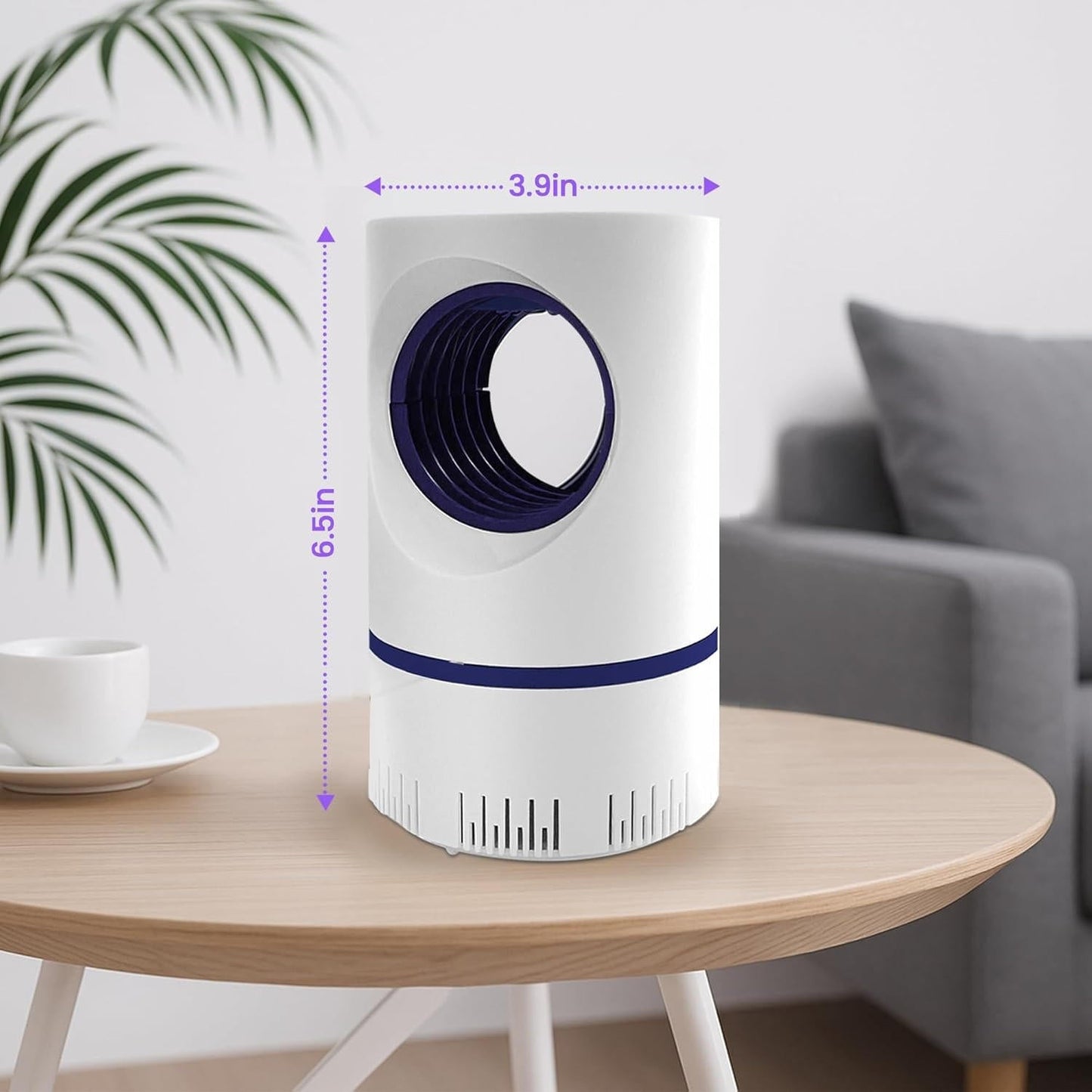Silent UV Insect Trap with Vortex Fan and Chemical-Free Capture for Indoor Outdoor Use
