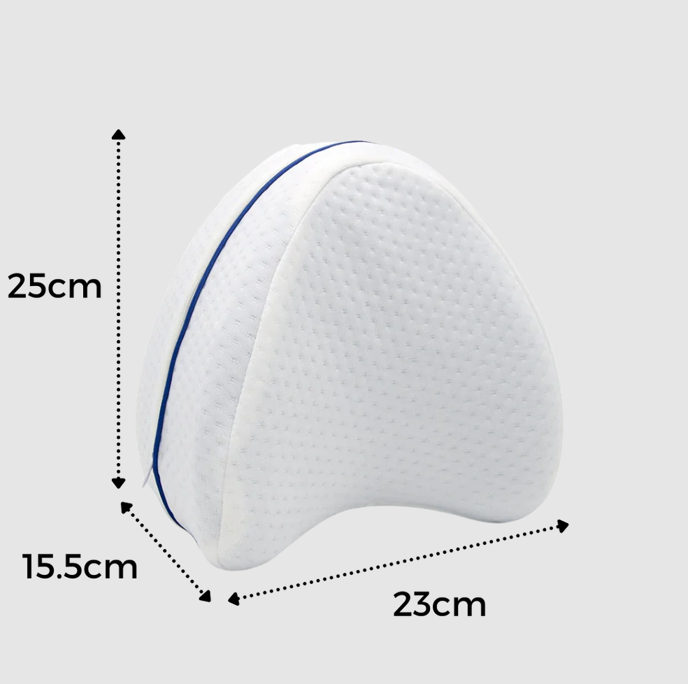 Memory Foam Knee Pillow with Crescent Shape and Washable Cover