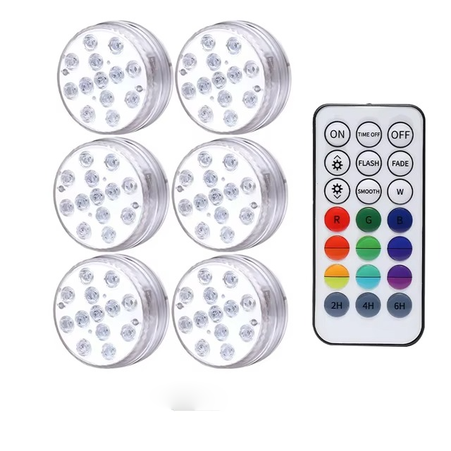 Color Changing Underwater Pool Light with Radio Frequency Remote and 16 Modes