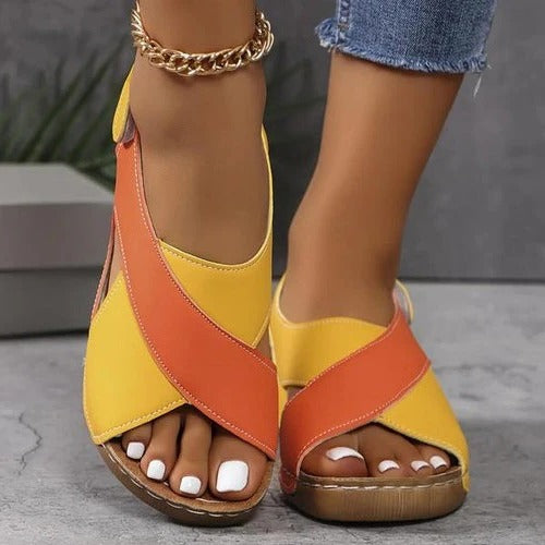 Ergonomic Slide Sandals with Contoured Footbed