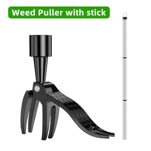 Four Claw Weed Puller with Foot Pedal and Full Length Handle