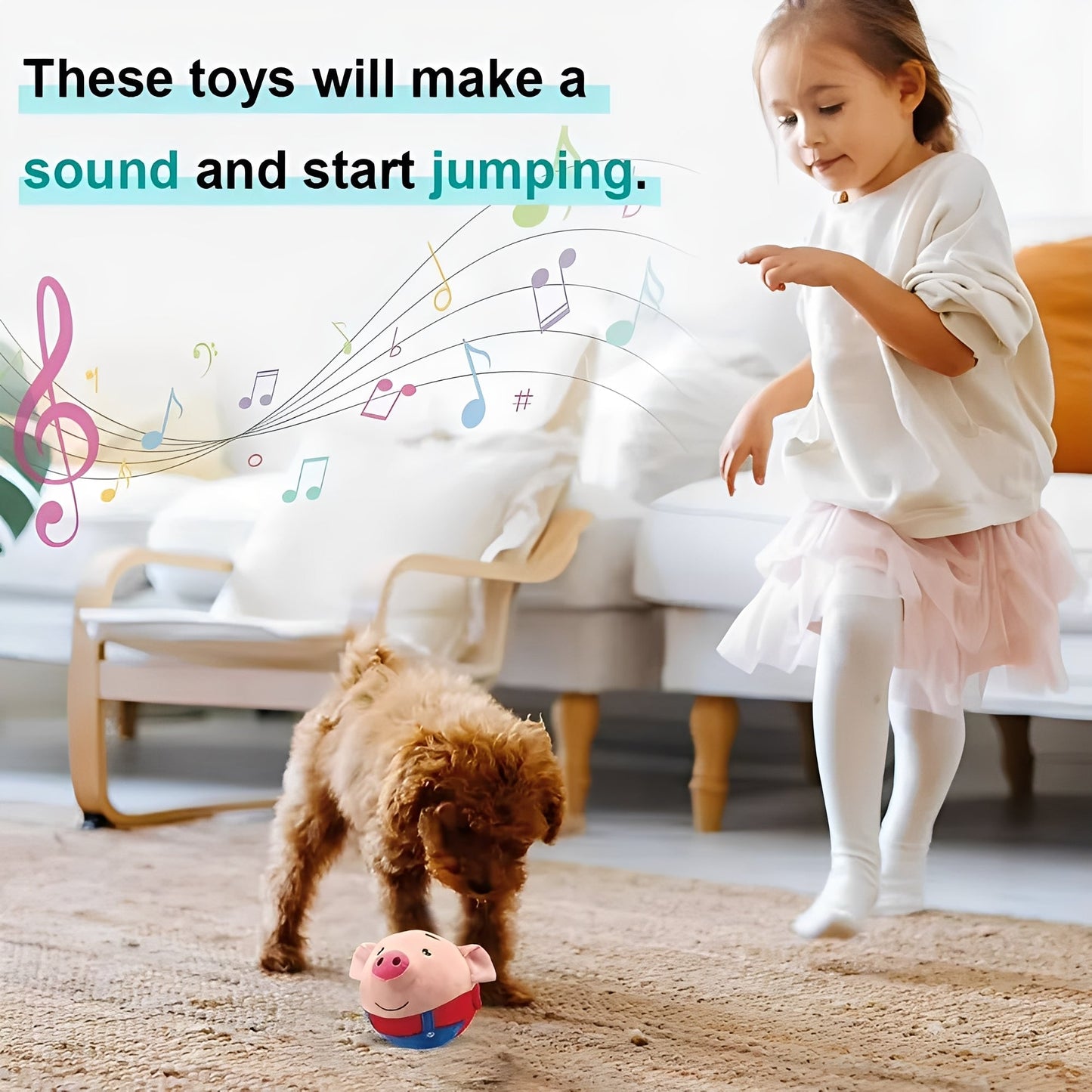 Interactive Dog Toy Ball with Remote Control and Sound Activation