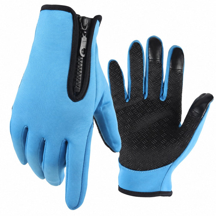 Fleece Lined Thermal Winter Gloves with Touchscreen Fingers and Anti Slip Grip