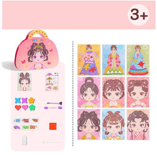 Princess 3-in-1 Dress Up And Makeup Game Set