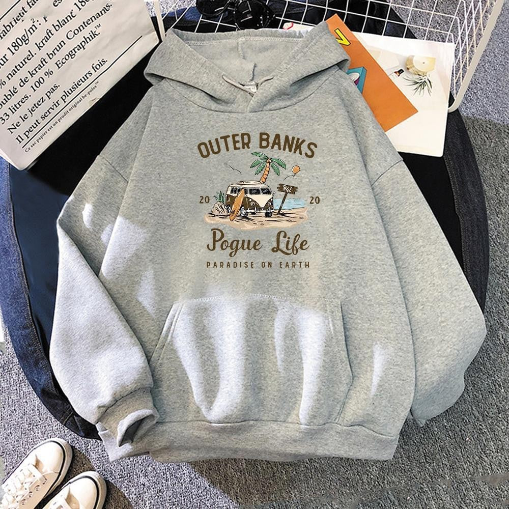 Oversized Hoodie Unisex Cozy Pullover Polyester Casual Relaxed Fit