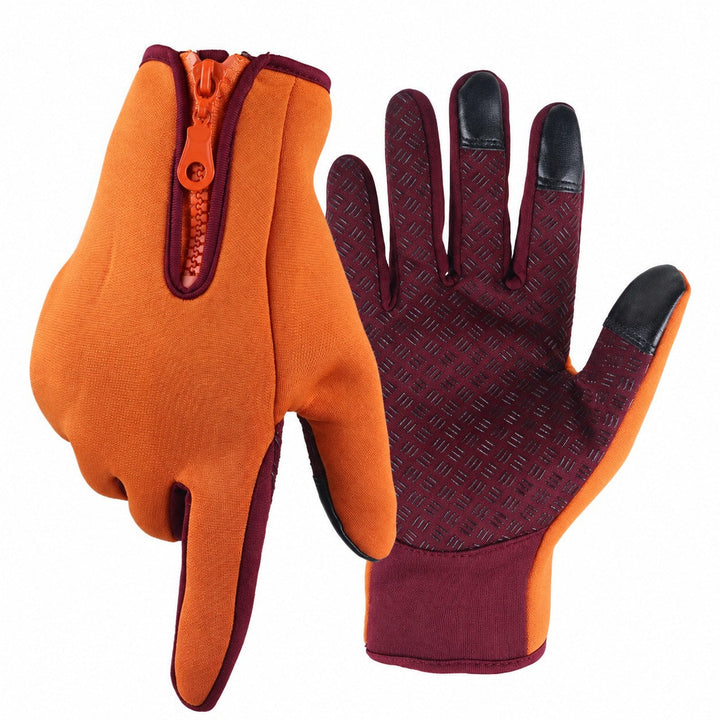 Fleece Lined Thermal Winter Gloves with Touchscreen Fingers and Anti Slip Grip