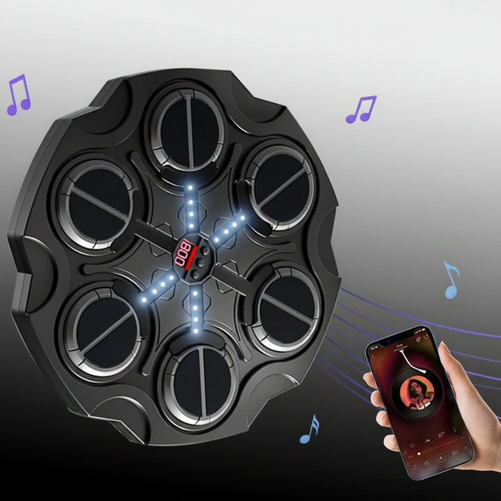 Wall-Mounted Electronic Boxing Trainer With Gloves, Music, Modes And Speed Programs