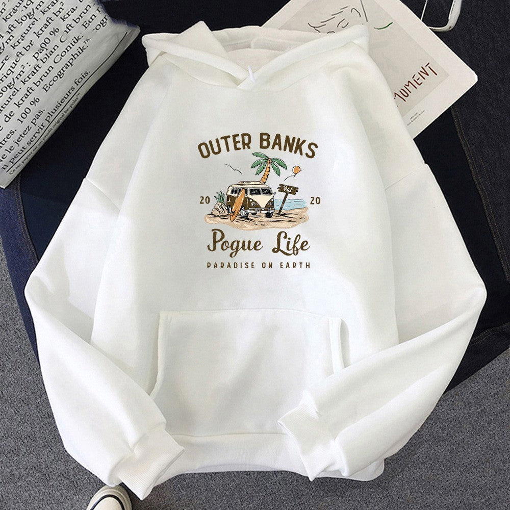 Oversized Hoodie Unisex Cozy Pullover Polyester Casual Relaxed Fit