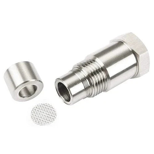 O2 Sensor Adapter with Internal Element and SS304 Stainless Steel Body for M18x1.5 Threads