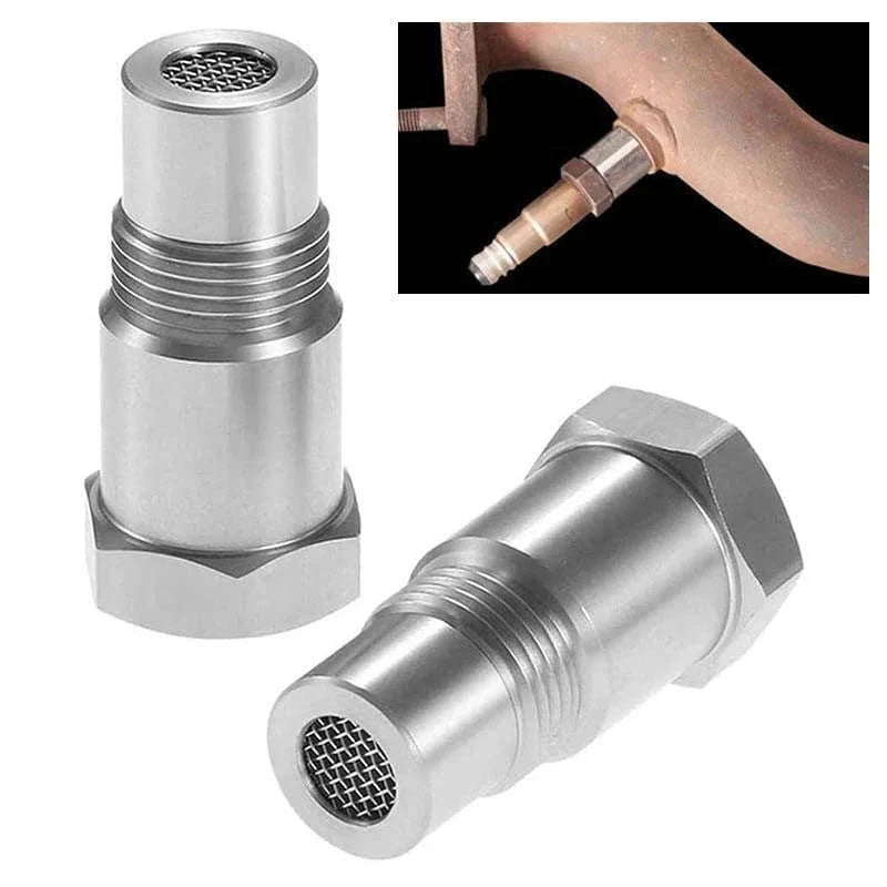 O2 Sensor Adapter with Internal Element and SS304 Stainless Steel Body for M18x1.5 Threads
