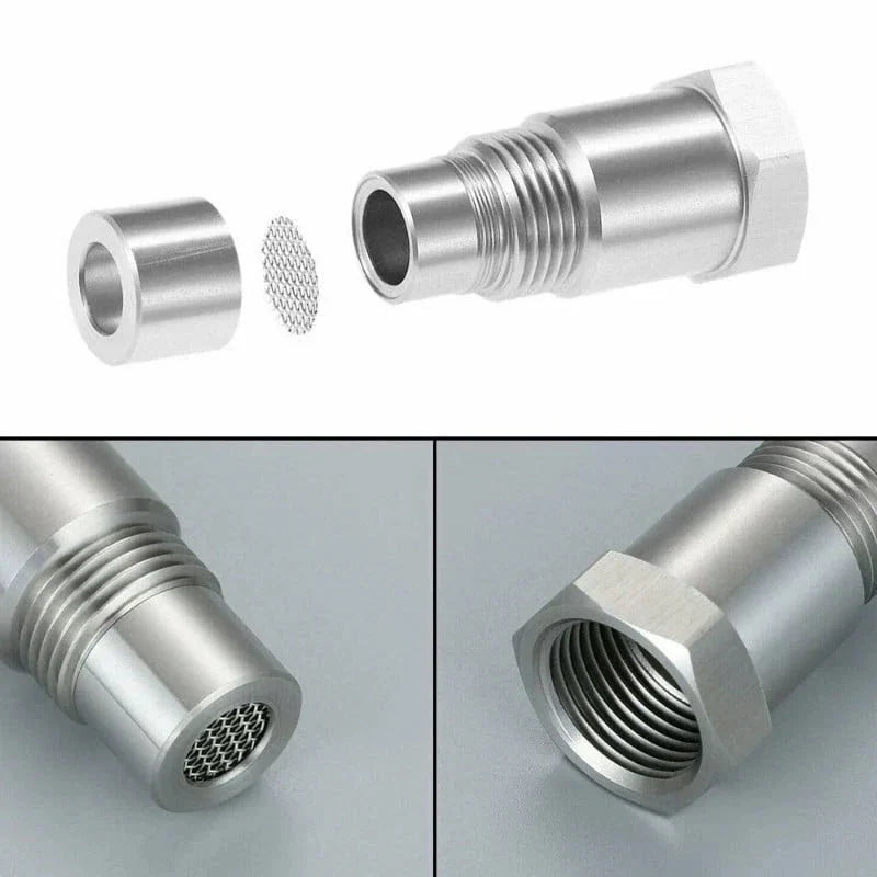 O2 Sensor Adapter with Internal Element and SS304 Stainless Steel Body for M18x1.5 Threads