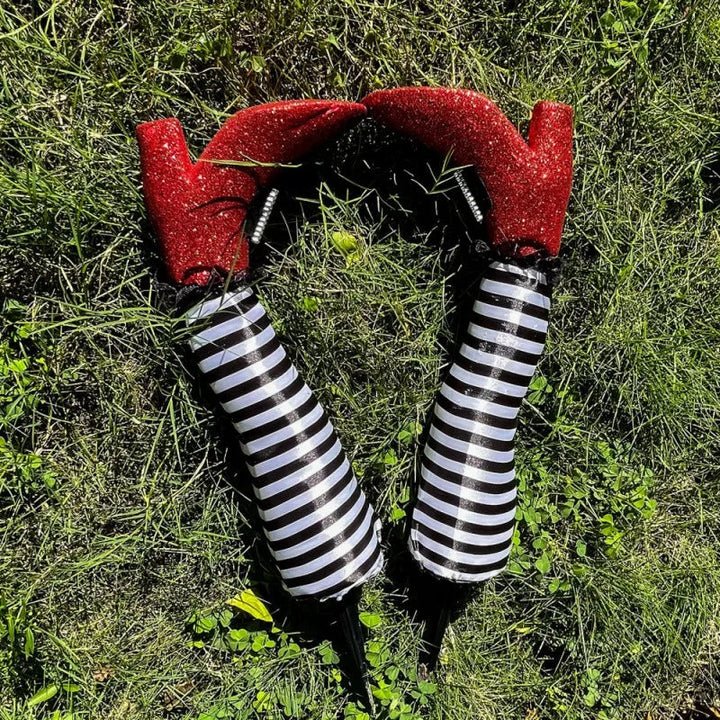 Witch Legs Yard Stakes 2-Pack Upside-Down Boots Lawn Decoration