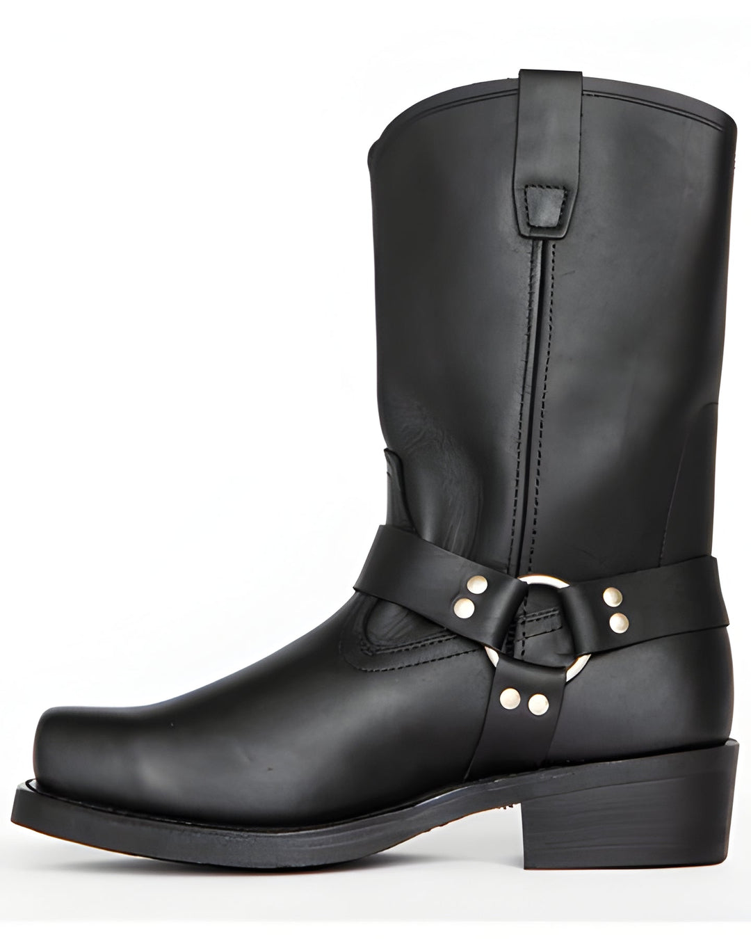 Harness Boots For Men Black 11-Inch Tall Harness-Style Boot