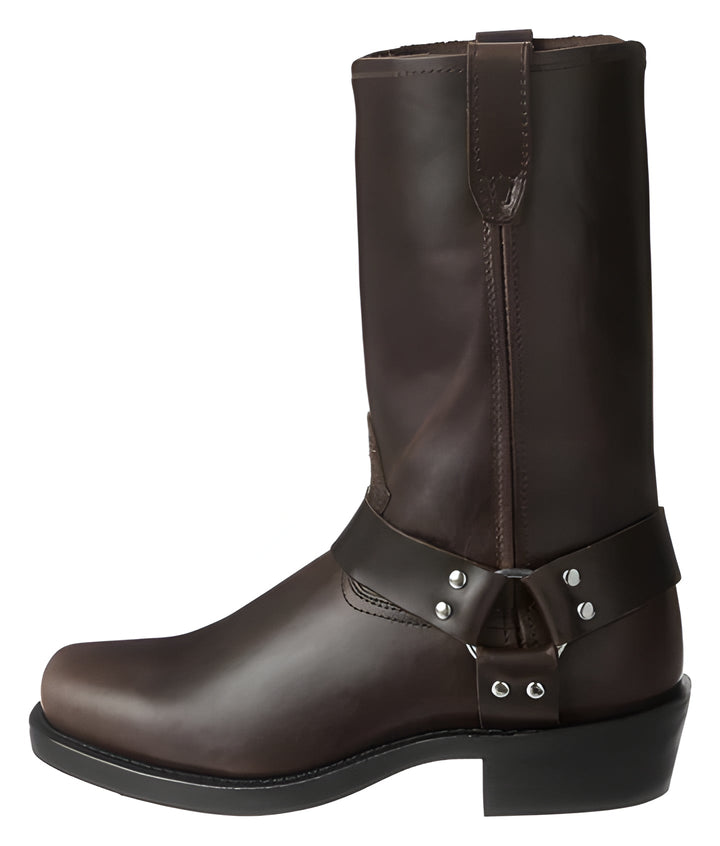 Harness Boots For Men Black 11-Inch Tall Harness-Style Boot