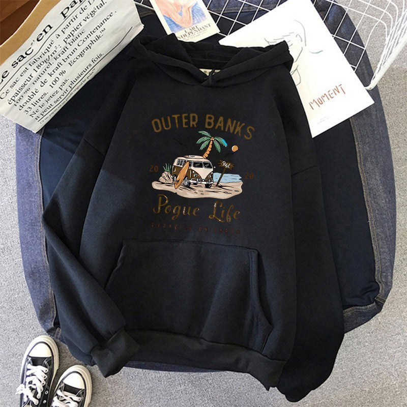 Oversized Hoodie Unisex Cozy Pullover Polyester Casual Relaxed Fit