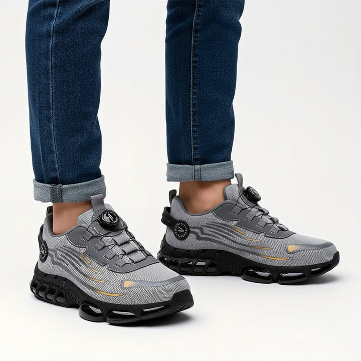 Steel Toe Safety Work Shoes For Men Breathable Non-Slip Puncture-Resistant Outdoor Casual