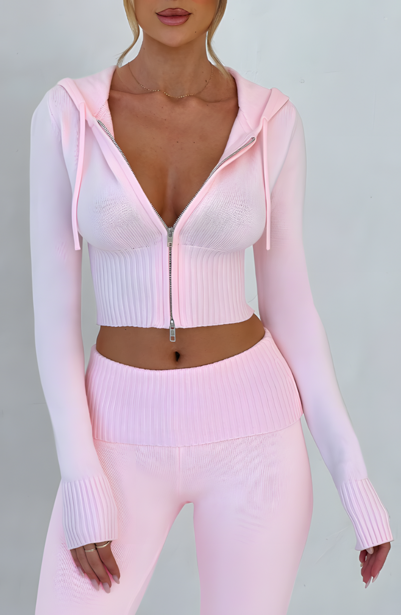 JULIET KNIT VEST - PINK