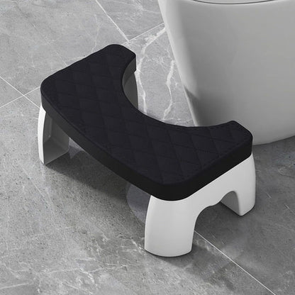 Toilet Stool with Grip Surface and Compact Design for Better Posture
