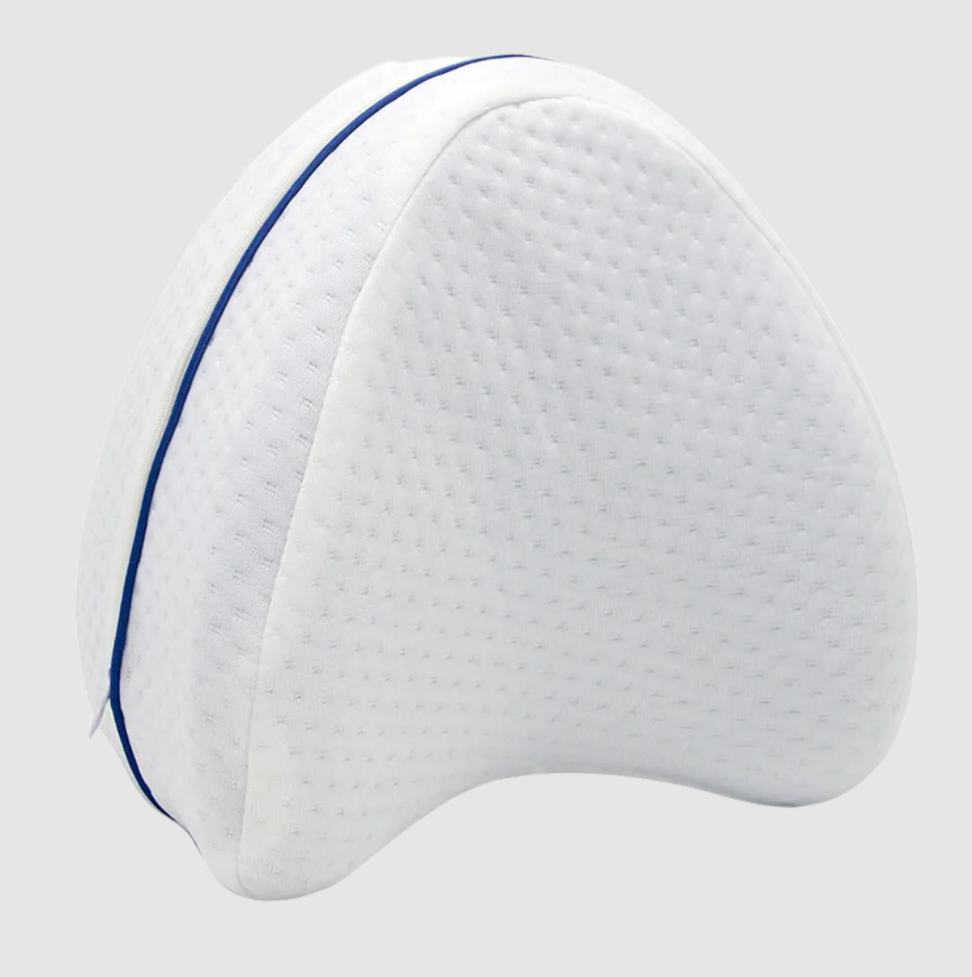 Memory Foam Knee Pillow with Crescent Shape and Washable Cover