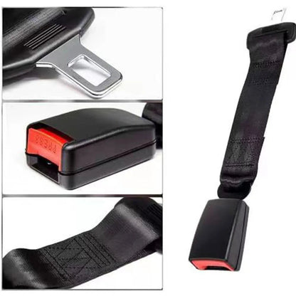 Seat Belt Extender with 14-Inch Extra Length and Metal and ABS Build