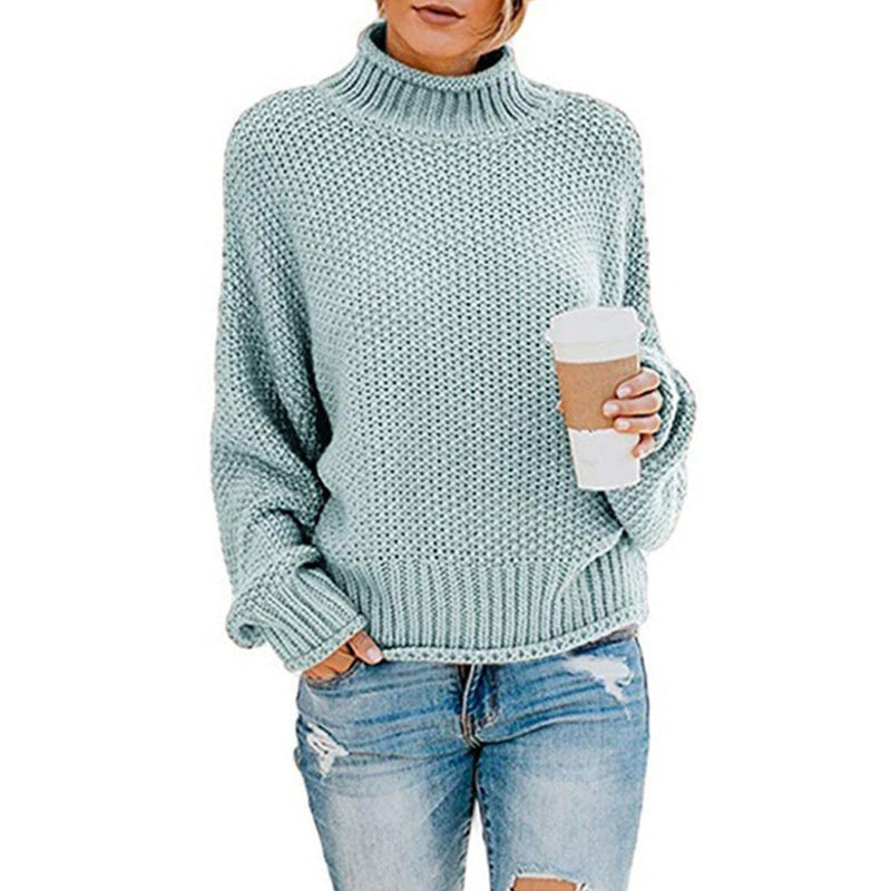 Turtleneck Sweater Women&