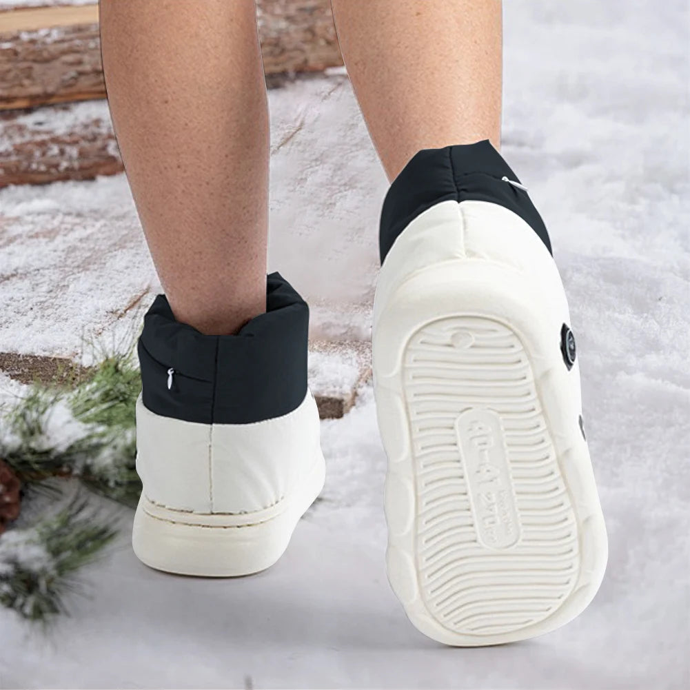 USB Heated Booties with Three Heat Levels and Grip Soles