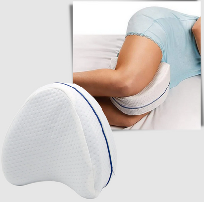 Memory Foam Knee Pillow with Crescent Shape and Washable Cover