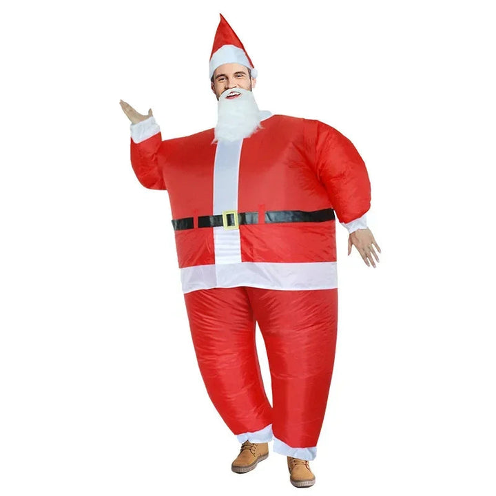 Inflatable Christmas Costume: Santa, Snowman, Tree Air Suits For Parties
