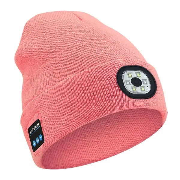 Bluetooth Beanie With Built In Speaker Microphone And Removable Battery