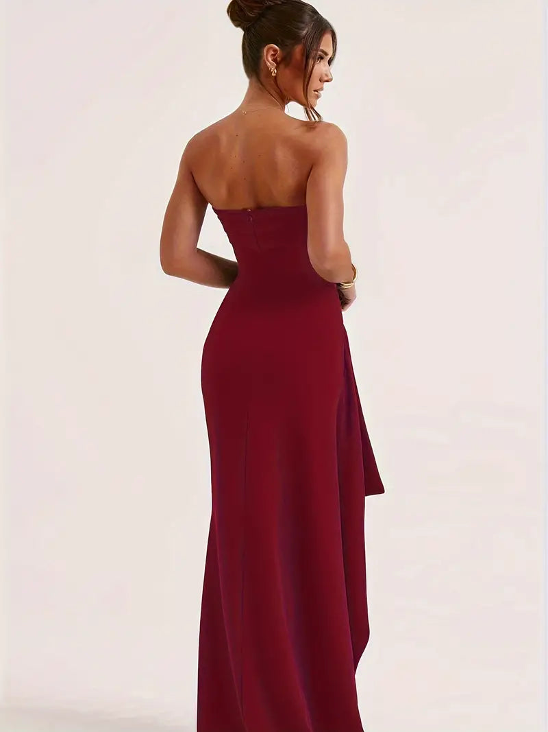 FIONA MAXI DRESS - CRIMSON RED