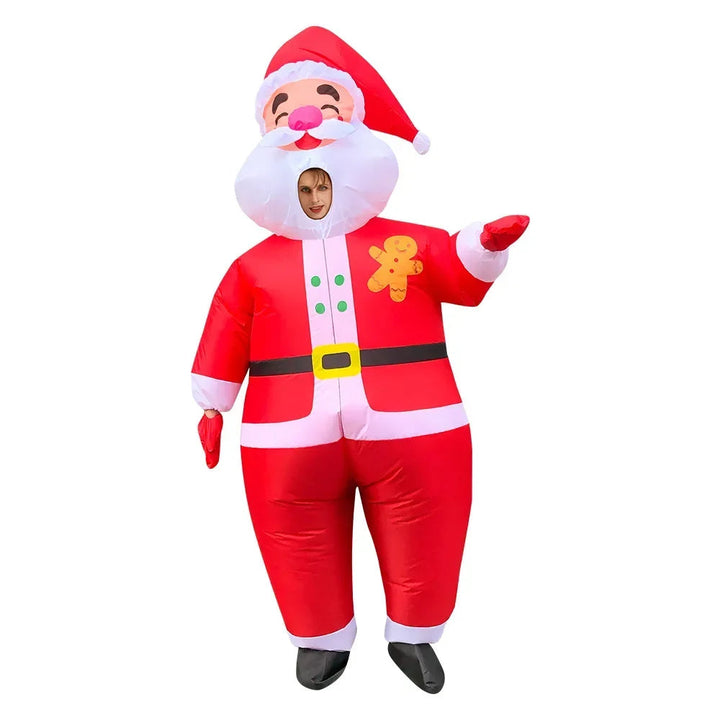 Inflatable Christmas Costume: Santa, Snowman, Tree Air Suits For Parties