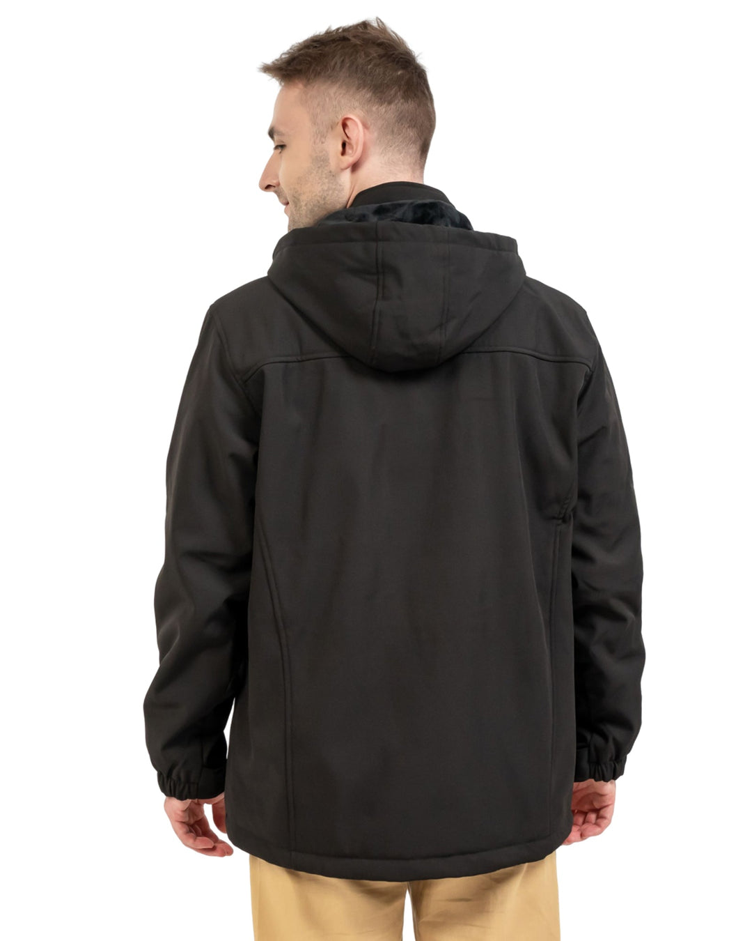 back side of the warm coat