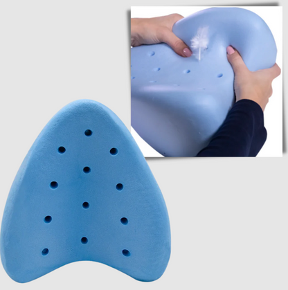 Memory Foam Knee Pillow with Crescent Shape and Washable Cover