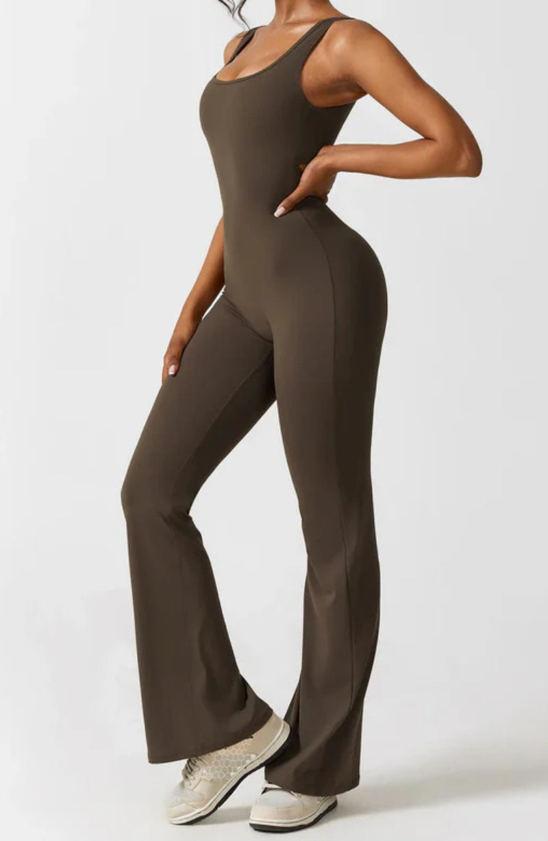 SELINA JUMPSUIT - CARAMEL DUSK