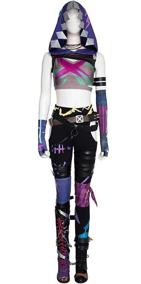 Cosplay Jumpsuit 3D Printed Jinx Zentai Costume For Women&