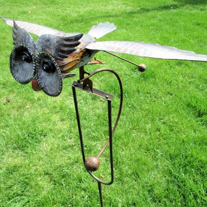 Outdoor Wind Activated Metal Bird Garden Decoration
