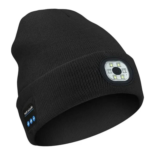 Bluetooth Beanie With Built In Speaker Microphone And Removable Battery