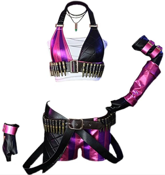 Cosplay Jumpsuit 3D Printed Jinx Zentai Costume For Women&