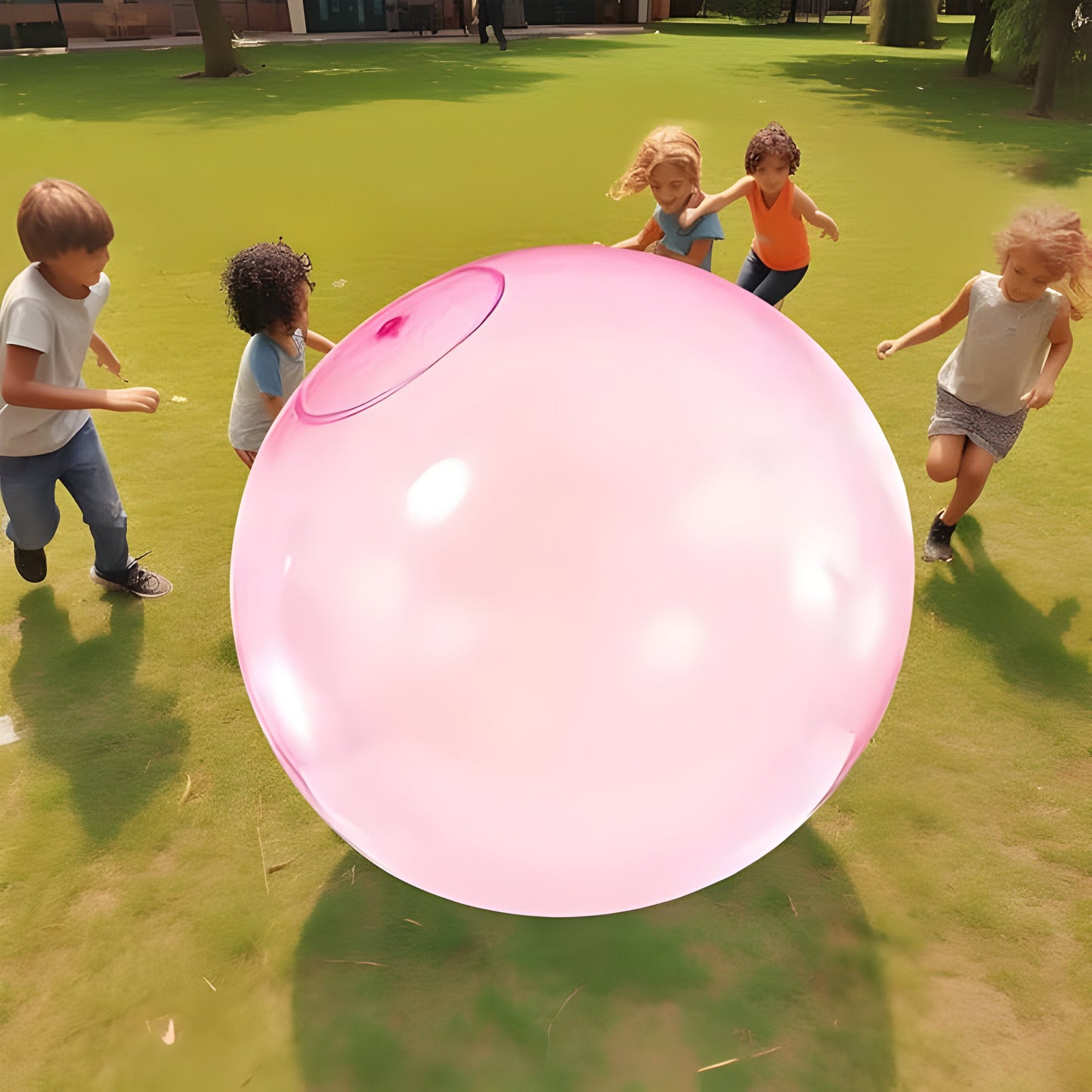 Stretchy Inflatable Bubble Ball with Burst Resistant Material for Indoor and Outdoor Play