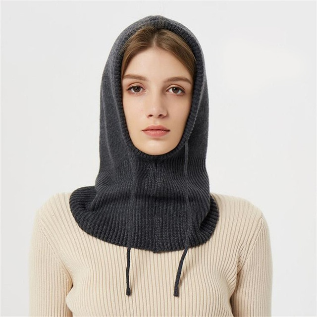 Knitted Hat Cashmere Blend Winter Beanie For Women And Men