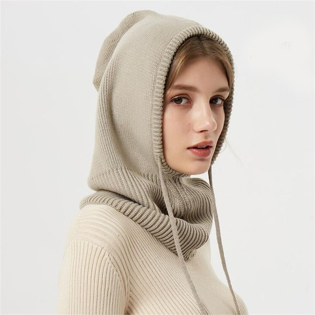 Knitted Hat Cashmere Blend Winter Beanie For Women And Men