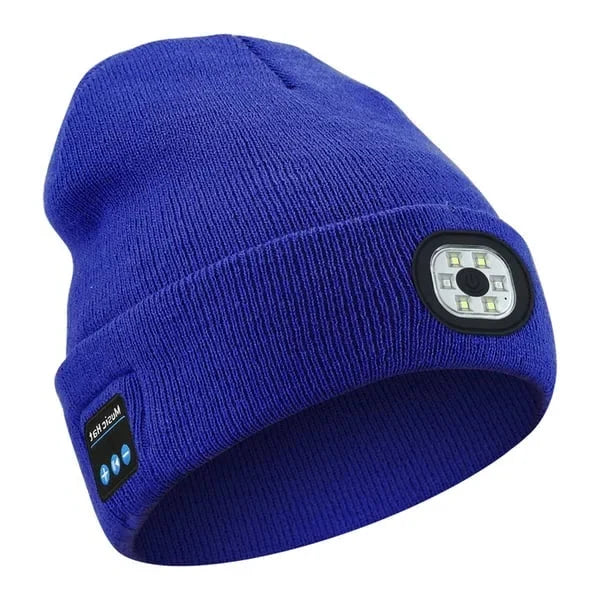 Bluetooth Beanie With Built In Speaker Microphone And Removable Battery