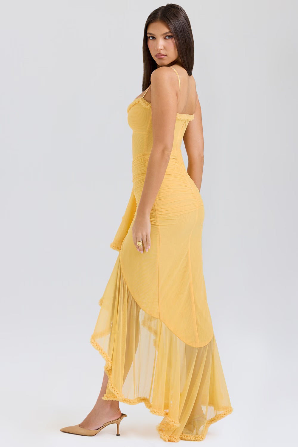 ROSALIE MAXI DRESS - LEMON YELLOW