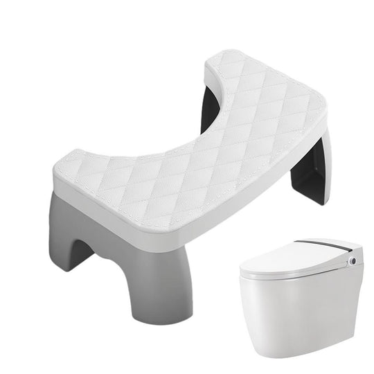 Toilet Stool with Grip Surface and Compact Design for Better Posture