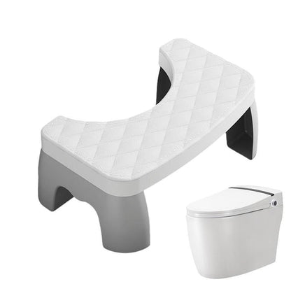 Toilet Stool with Grip Surface and Compact Design for Better Posture