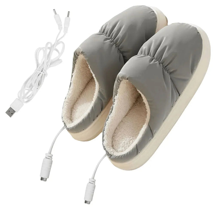 Heated Slippers USB Powered Electric Foot Warmers With Adjustable Temperature