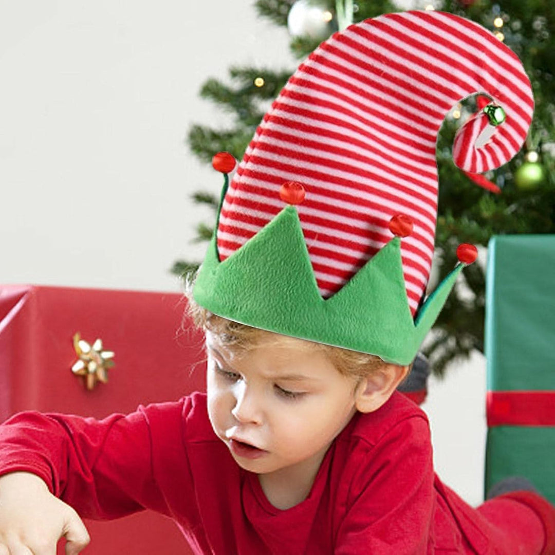 Christmas Elf Hat, Holiday Party Costume Accessory For Dances, Parades, Clown Dress-Up