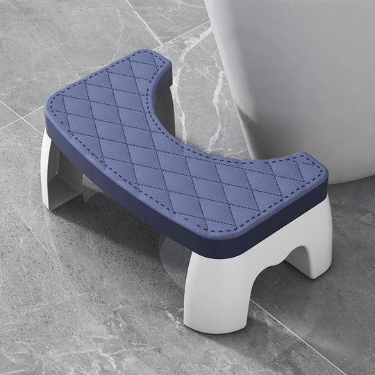 Toilet Stool with Grip Surface and Compact Design for Better Posture