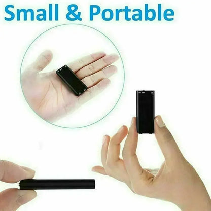 Voice Activated Audio Recorder with Noise Reduction and Magnetic Mount, 8GB Storage