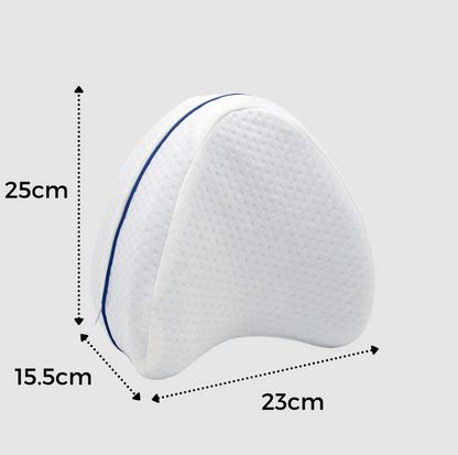 Memory Foam Knee Pillow with Crescent Shape and Washable Cover